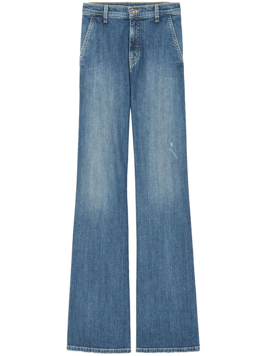 Anna Mid-Rise Wide-Leg Jeans