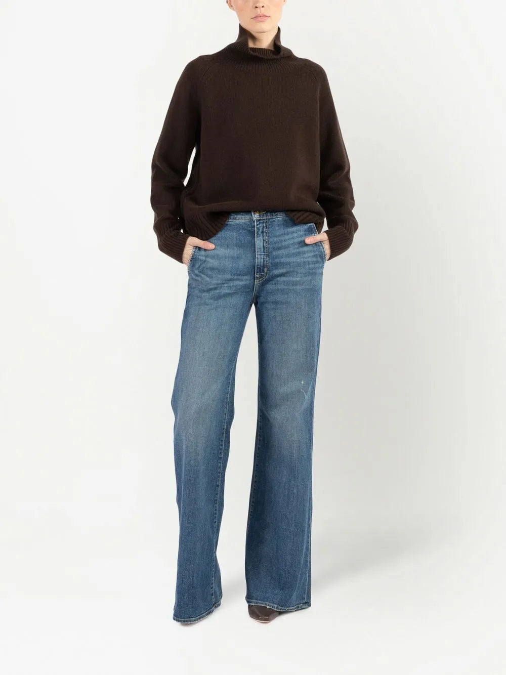 Anna Mid-Rise Wide-Leg Jeans