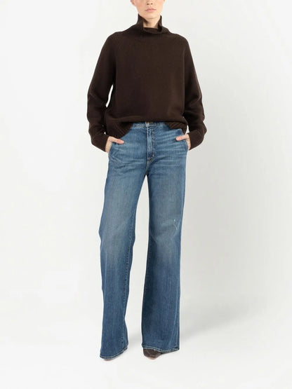 Anna Mid-Rise Wide-Leg Jeans