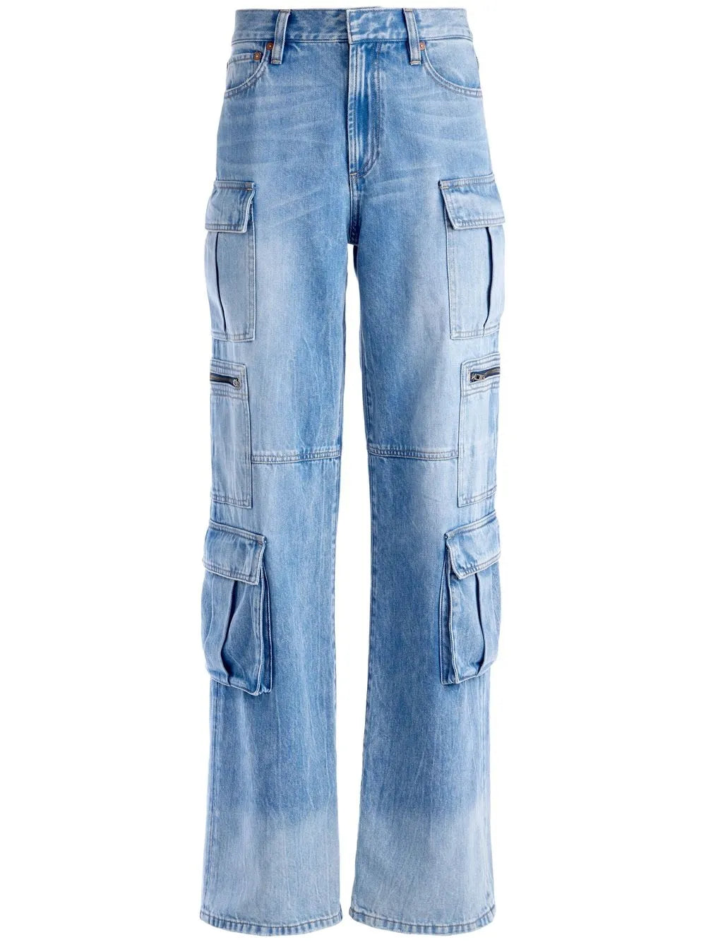 Cay Baggy Denim Cargo Trousers