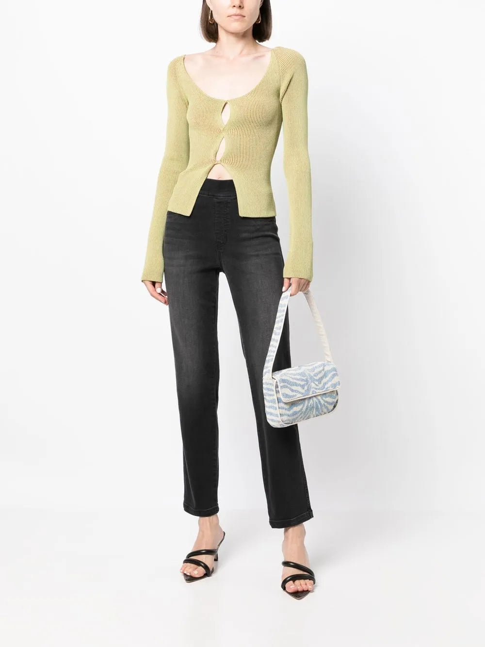 High-Rise Slim-Cut Jeans