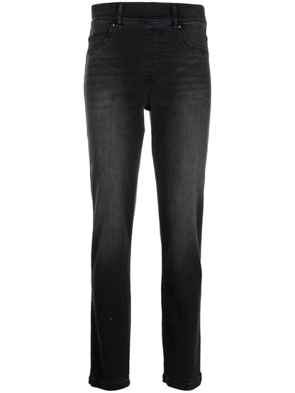 High-Rise Slim-Cut Jeans