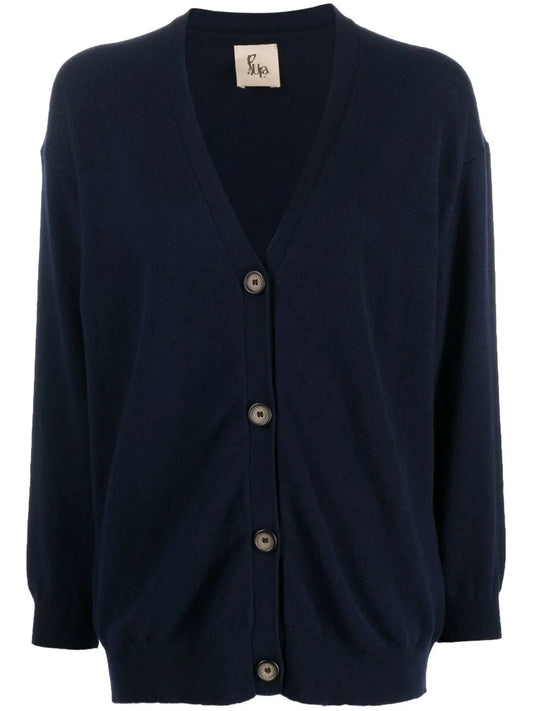 Buttoned-Up Cashmere Cardigan