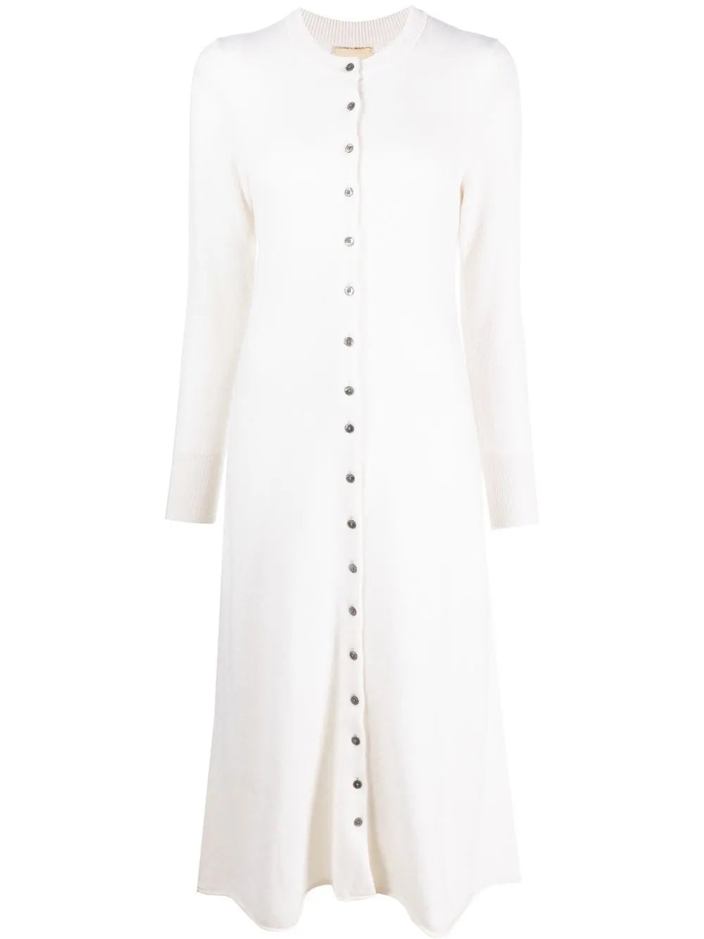 Buttoned-Up Knitted Dress