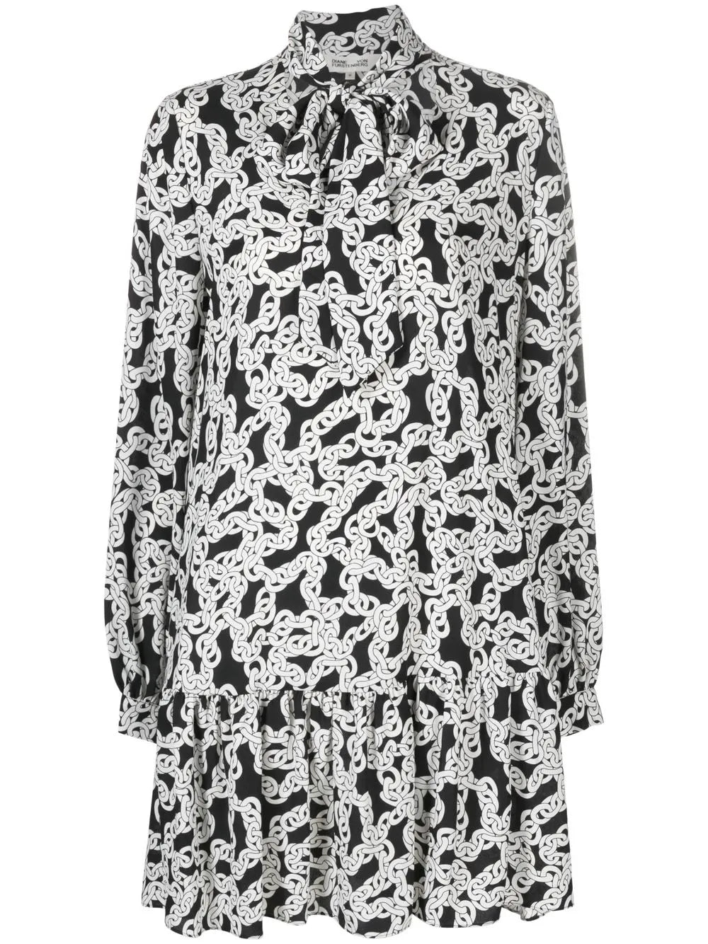Chain-Print Dress