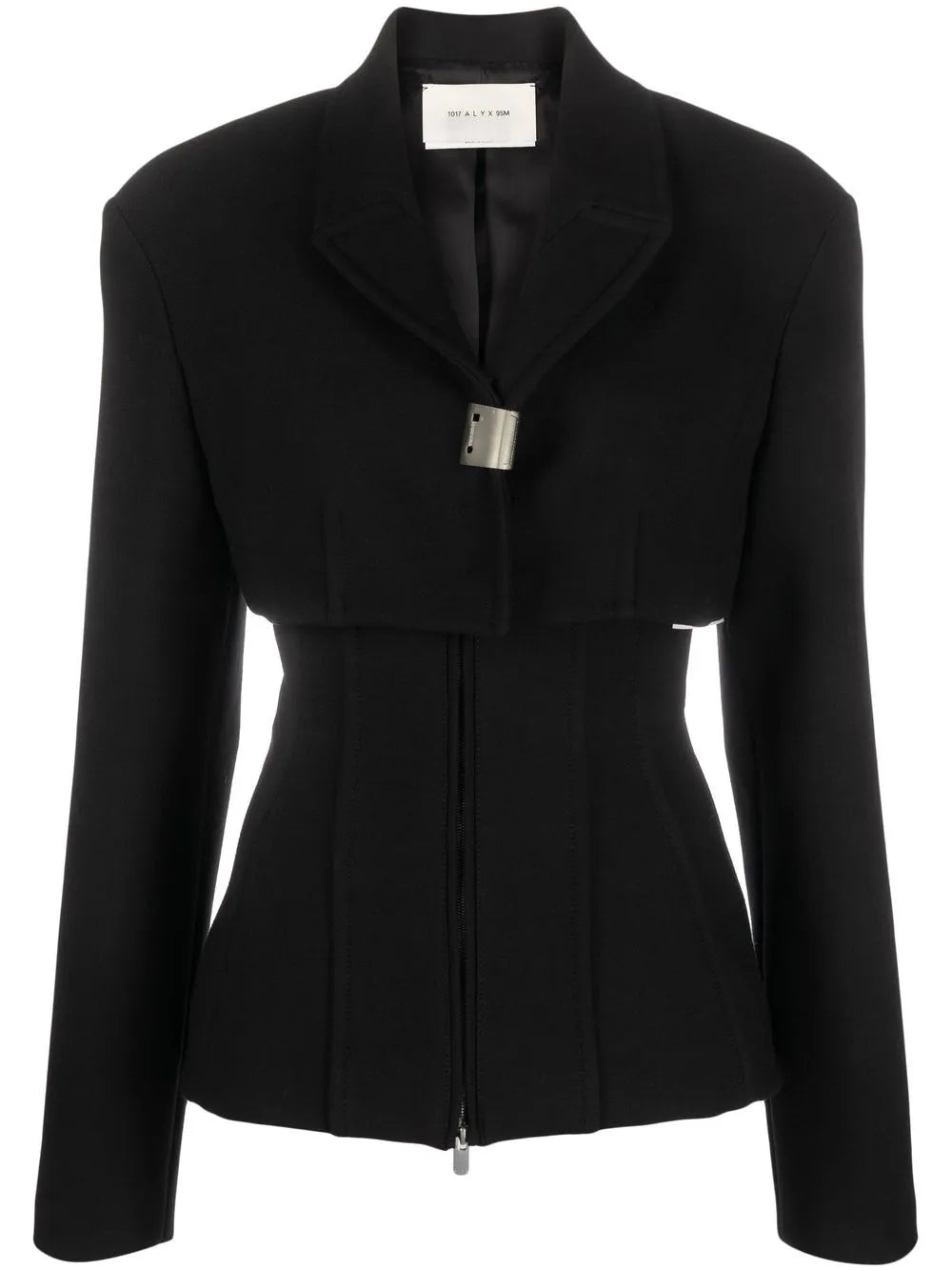 Layered-Design Zipped Jacket