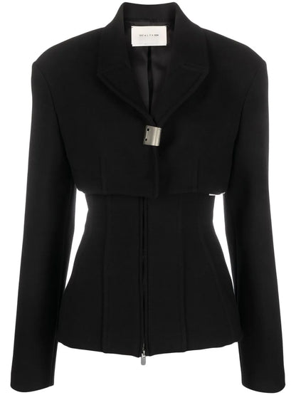 Layered-Design Zipped Jacket