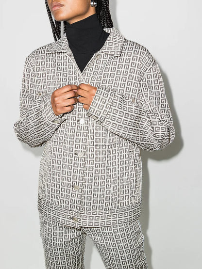 4G Jacquard Denim Jacket