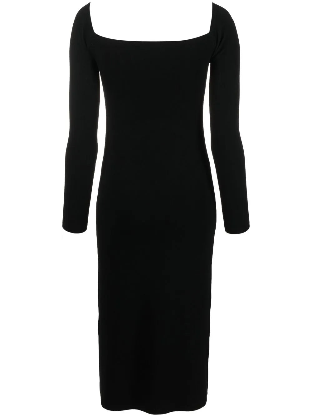 Off-Shoulder Knitted Midi Dress