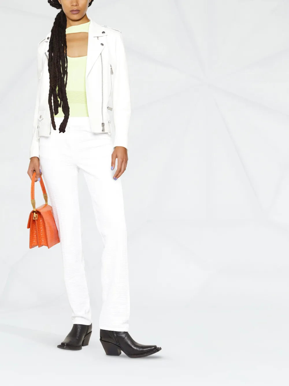 4G Motif Jacquard Straight-Leg Trousers