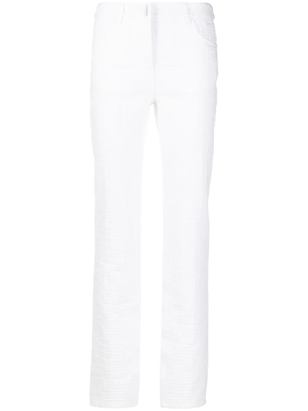 4G Motif Jacquard Straight-Leg Trousers