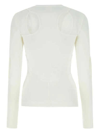 Cut-Out Crew-Neck T-Shirt