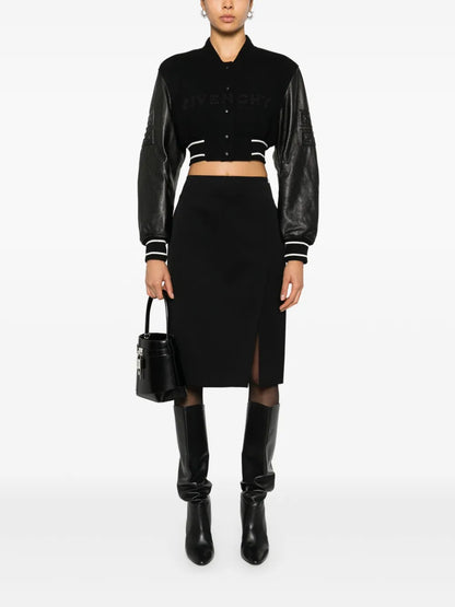 Cropped Bomber Jacket