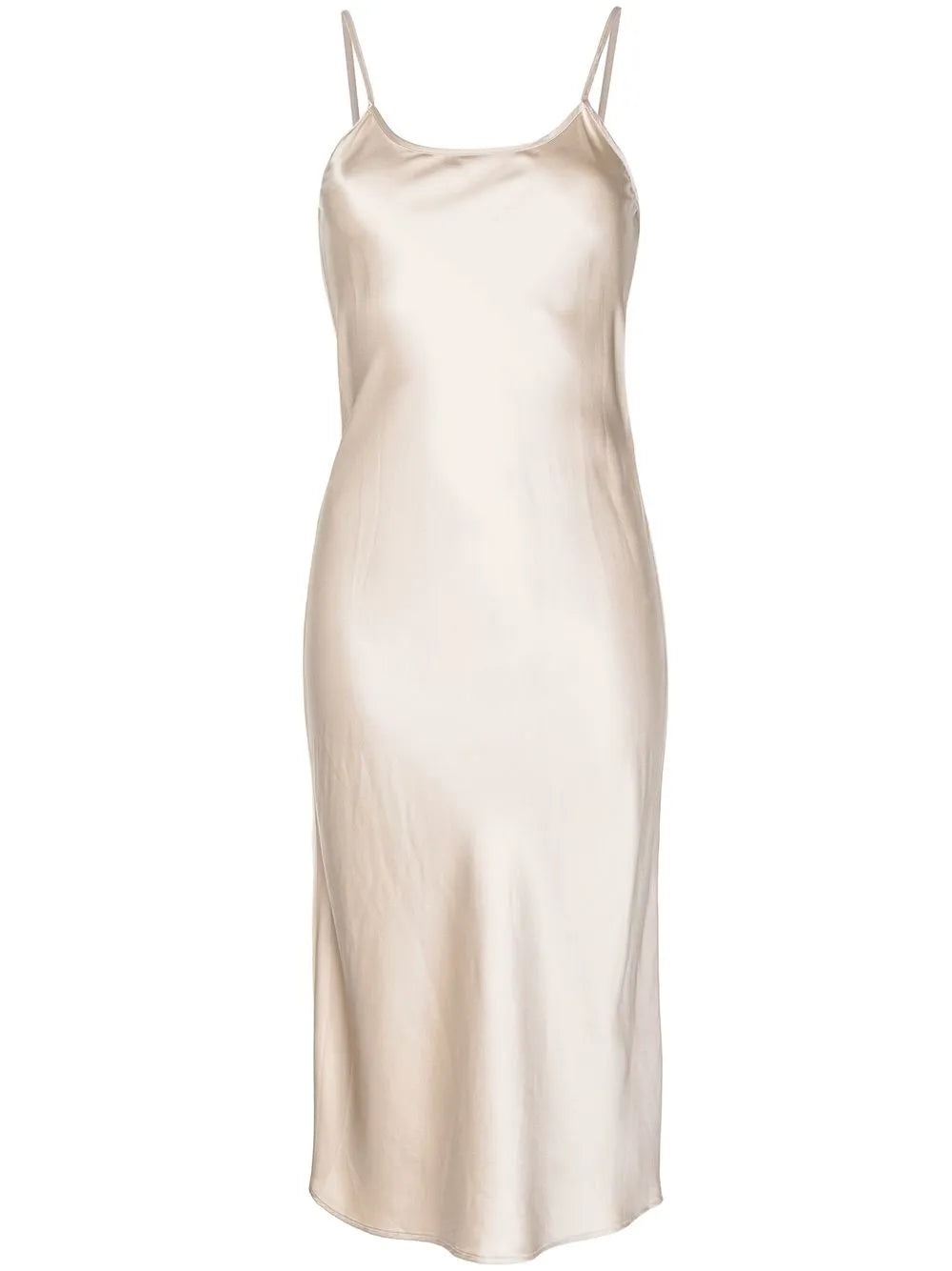 Silk-Satin Midi Slip Dress
