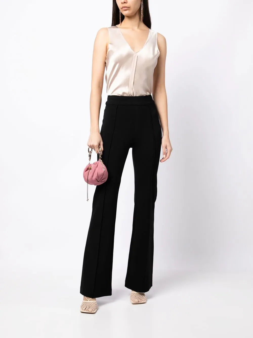 Raw-Edge Silk Tank Top