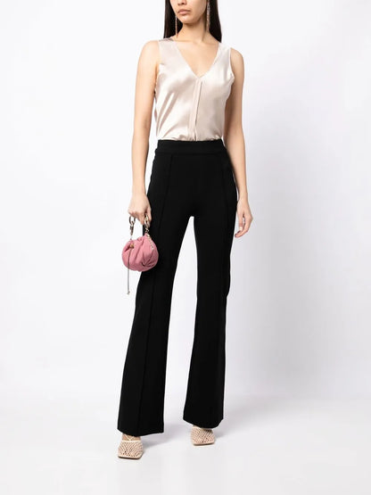 Raw-Edge Silk Tank Top