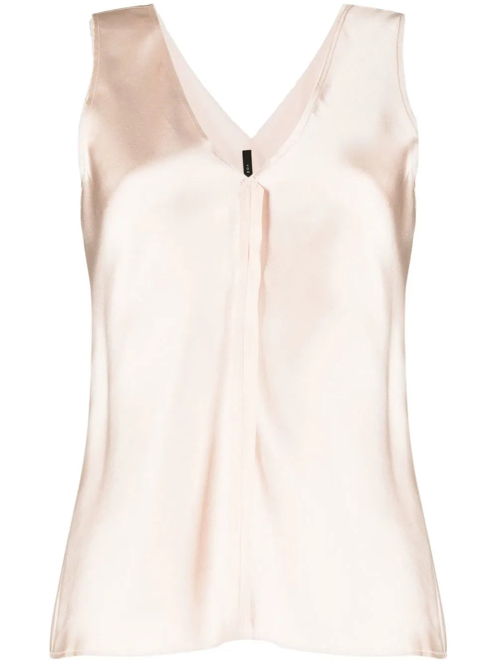 Raw-Edge Silk Tank Top