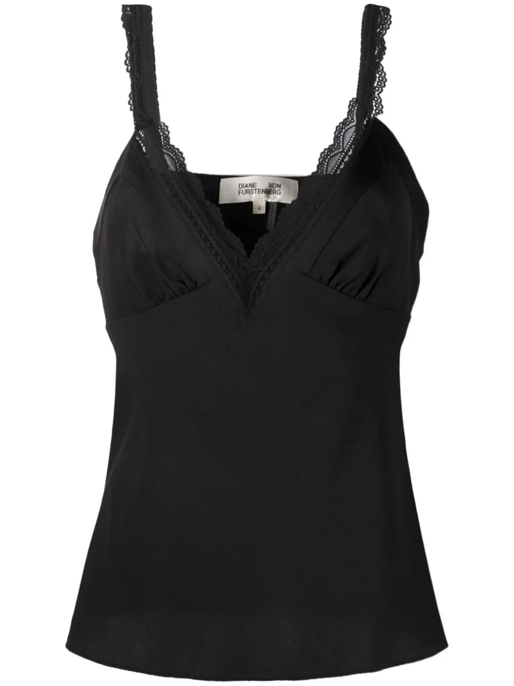 V-Neck Lace-Trim Vest Top