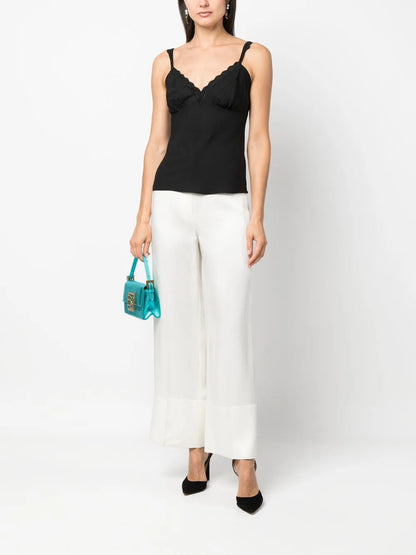 V-Neck Lace-Trim Vest Top