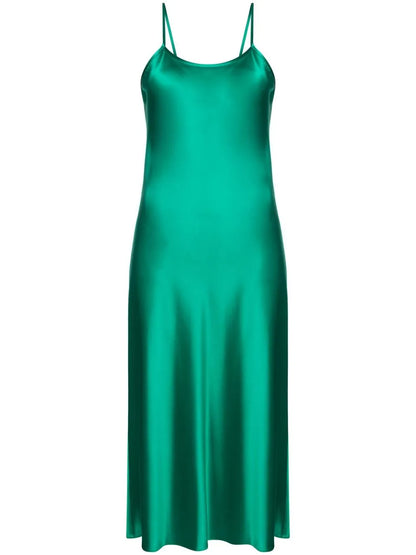 Silk-Satin Slip Dress