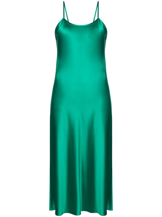 Silk-Satin Slip Dress