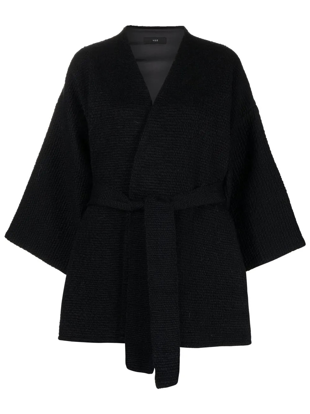 Belted Wide-Sleeve Jacket