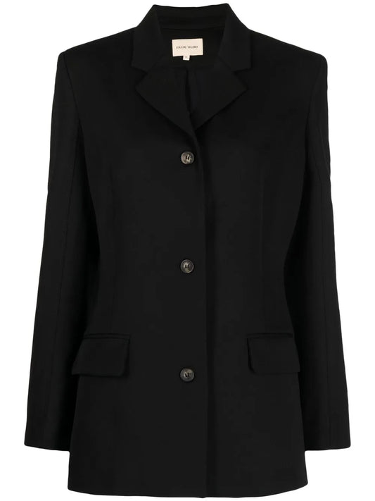 Single-Breasted Virgin-Wool Blazer