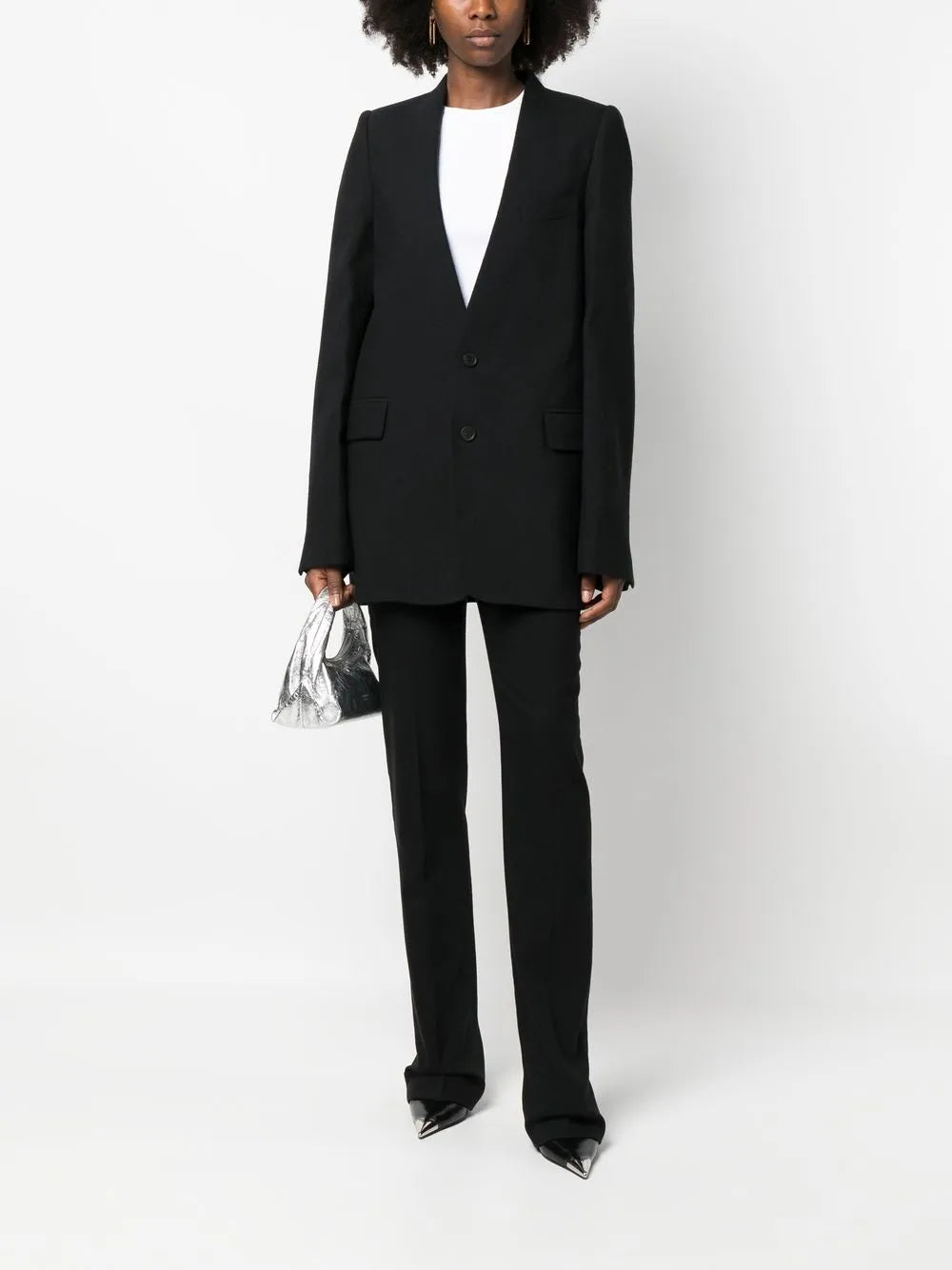 Tailored-Cut High-Waisted Trousers