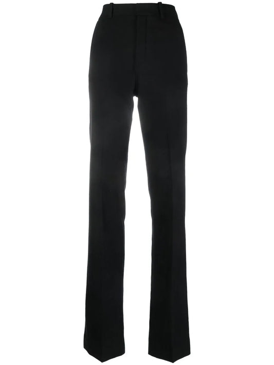 Tailored-Cut High-Waisted Trousers