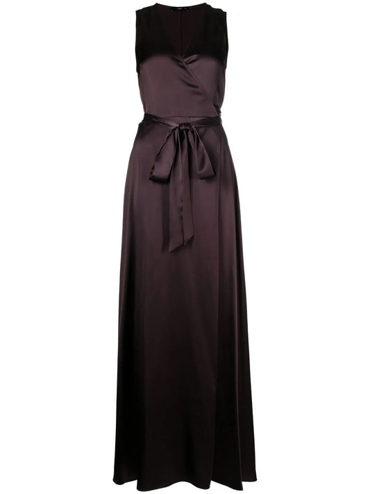 Frontward Satin Maxi Dress