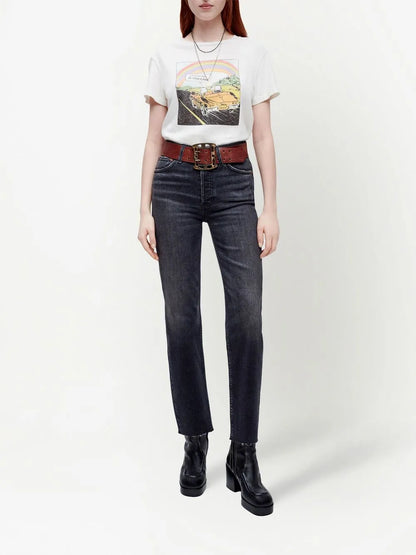 High-Rise Cropped Jeans