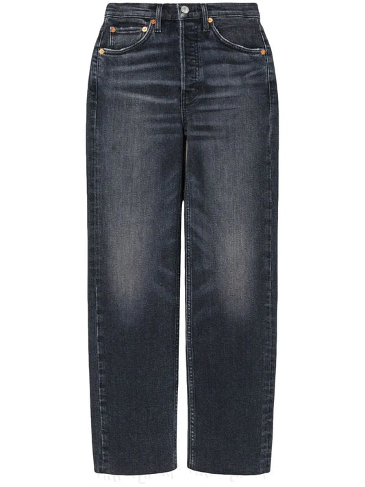 High-Rise Cropped Jeans