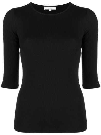 Fine-Ribbed Top