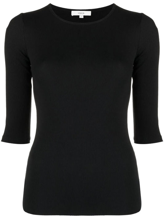 Fine-Ribbed Top