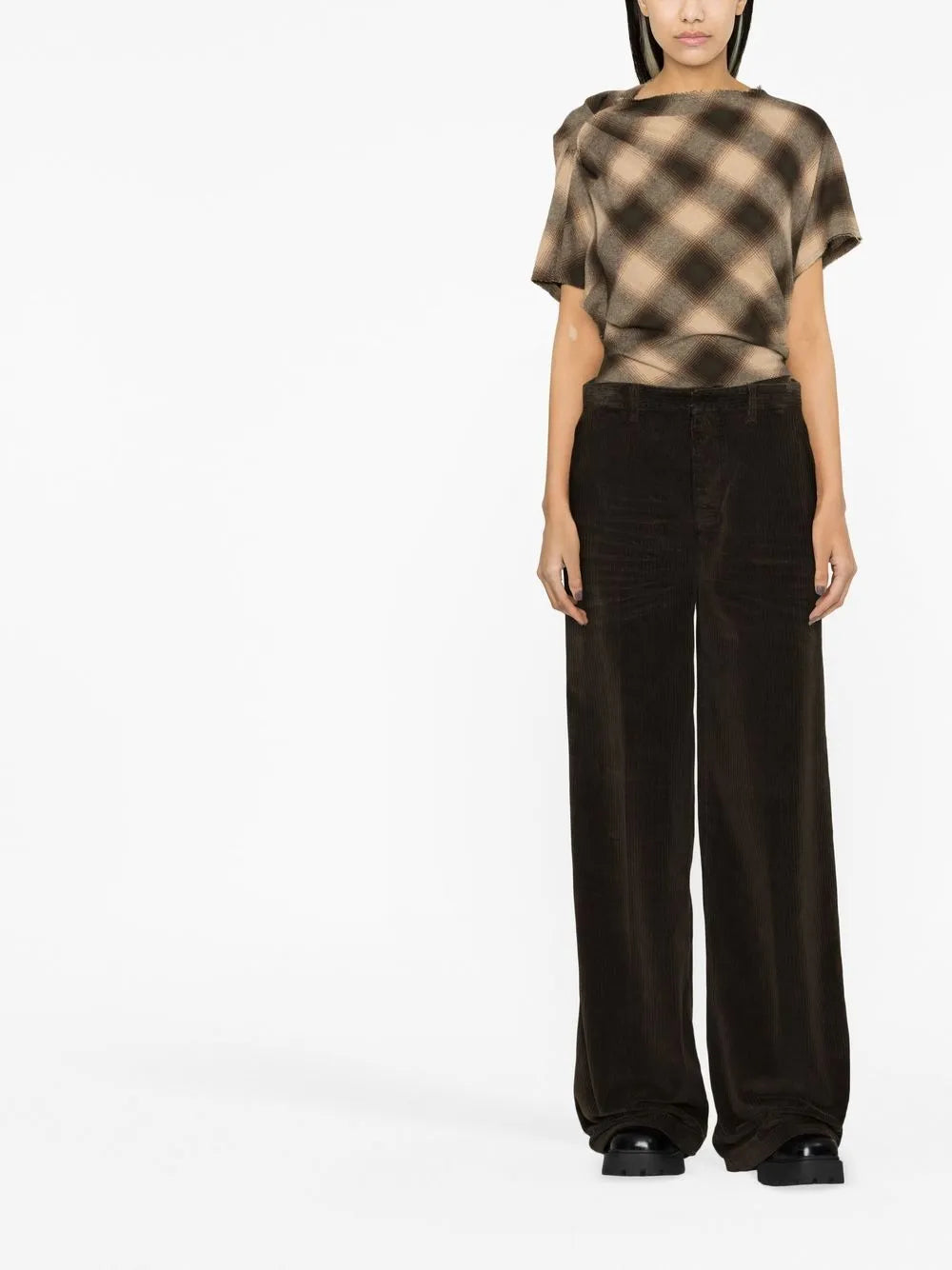 Wide-Leg Corduroy Trousers