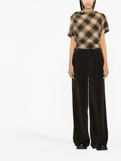 Wide-Leg Corduroy Trousers
