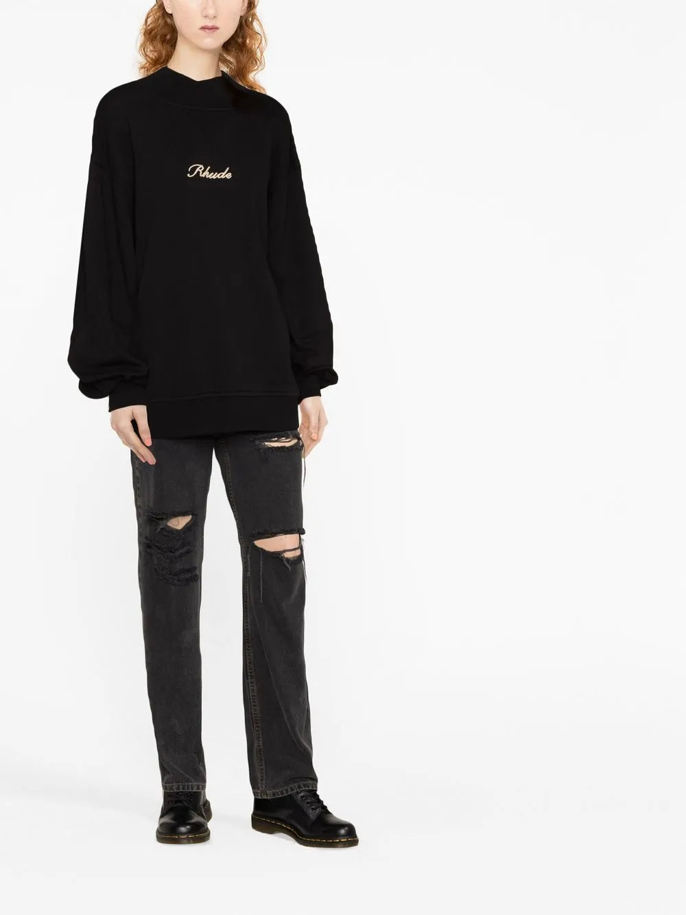 Embroidered Logo Fleece Sweatshirt