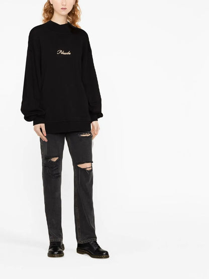 Embroidered Logo Fleece Sweatshirt
