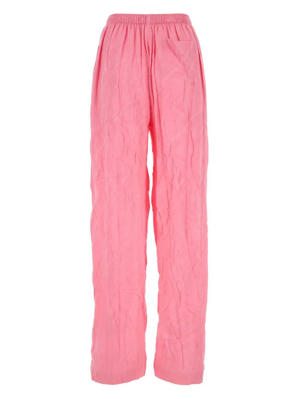 Logo-Jacquard Wide-Leg Silk Trousers