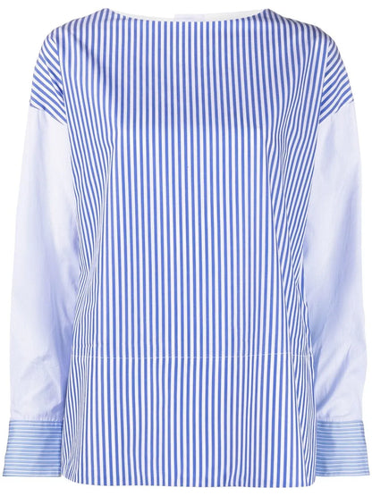 Striped Patchwork Blouse