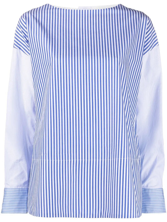 Striped Patchwork Blouse