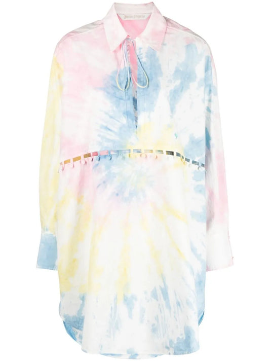 Tie-Dye Print Shirtdress