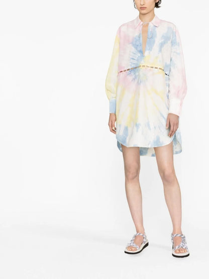 Tie-Dye Print Shirtdress