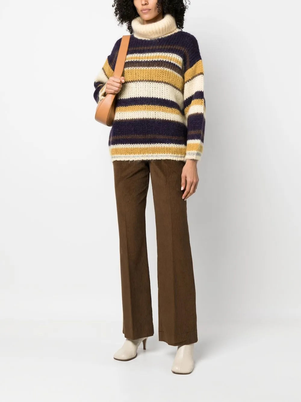 Striped Roll Neck Jumper