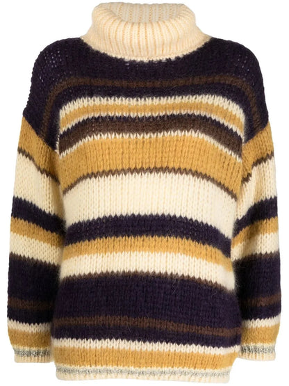 Striped Roll Neck Jumper
