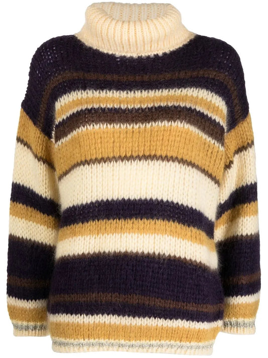 Striped Roll Neck Jumper