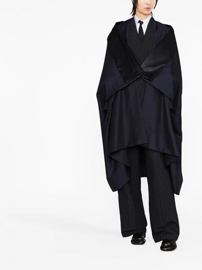 Mohair-Blend Blanket Coat