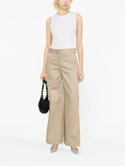 Reversed Waistband Chino Pants