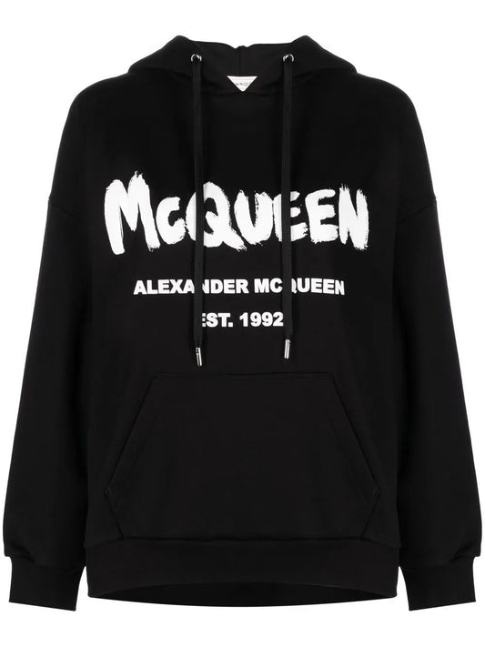 Logo-Print Drawstring Hoodie