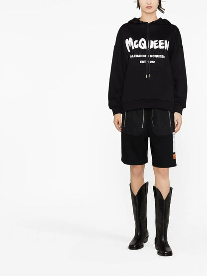 Logo-Print Drawstring Hoodie